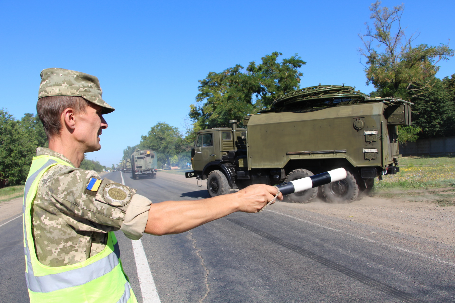 Водитель военной машины